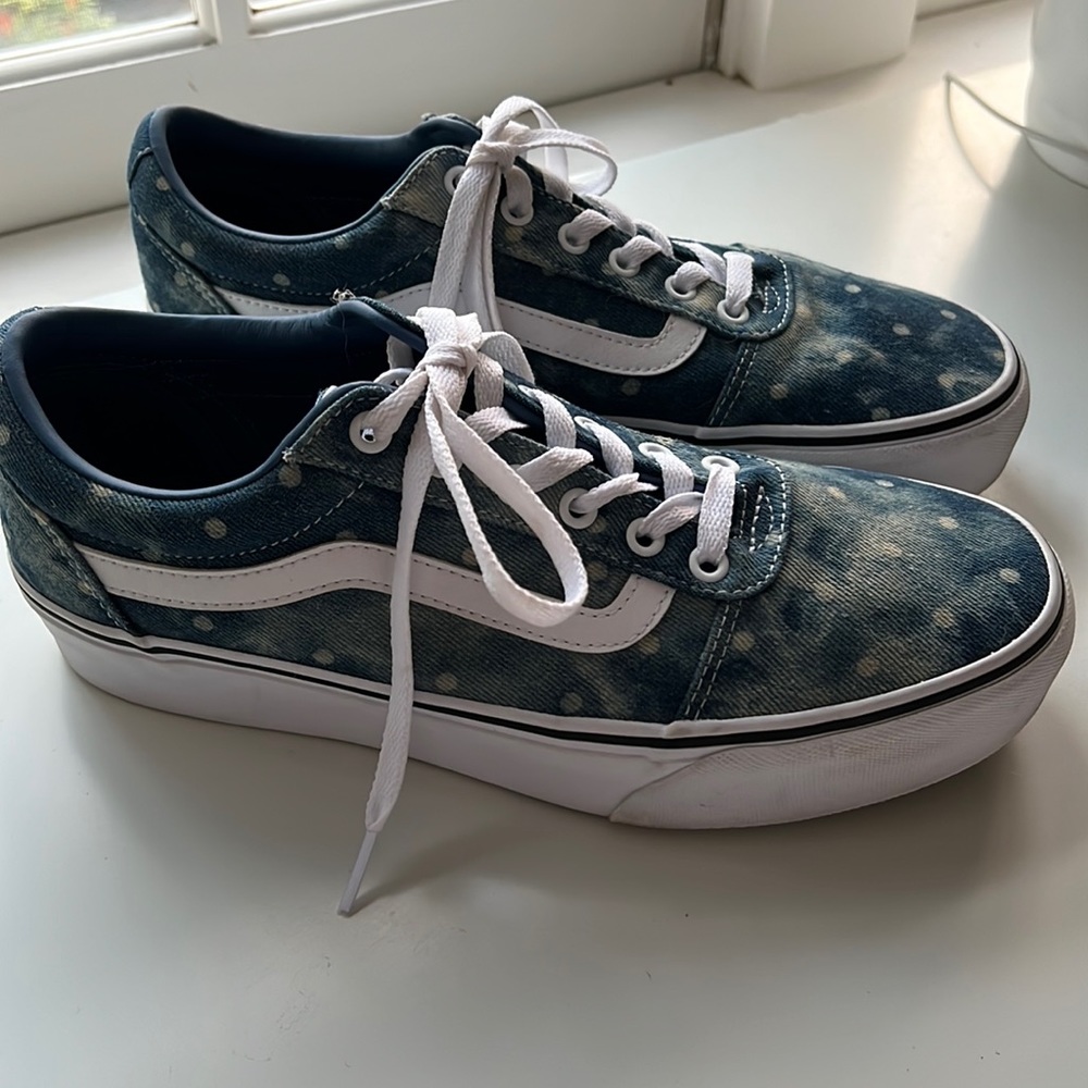 Vans Old Skool platform denim women’s 11